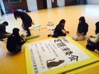 定期演奏会の大きな立て看板が完成しました！